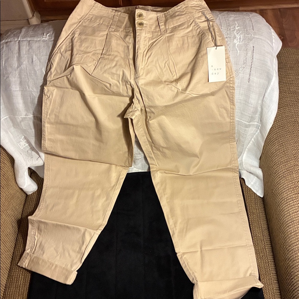 A New Day Women’s Pants in khaki.